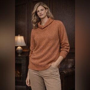 Vintage Beretta Made in Italy Orange Knit Wool Sweater- VL